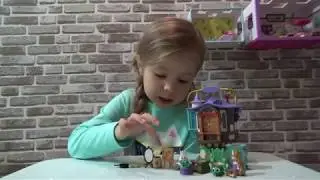Распаковка Disney Animators' Collection Littles Rapunzel мультик Micro Doll Play Set