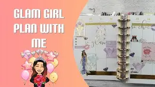 Glam girl sticker book plan with me