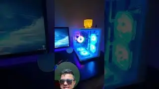 Gabinete Gamer Branco Aqu&aacute;rio em Vidro Com 4 Fans RGB GB1797  #gamer  #pcgamer #gabinete