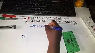 CLASSIFICATION OF MEASURING INSTRUMENTS
