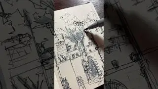 To change a bit #drawingprocess #urbex #drawing #inksketch #sketchbook #oldruins