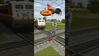 Train vs Kulfi Cockroach Chicken and Animal funny vfx  viral magic video | yunush ka tech #shorts