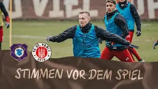 Lukas Daschner und Omar Marmoush vor dem Spiel gegen Erzgebirge Aue