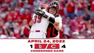 Condensed Game 4-24-22 Reds beat Cardinals 4-1