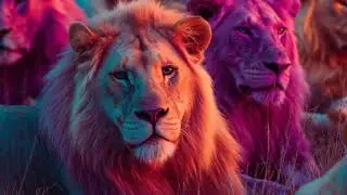 Video Random Weird Safari Animal Party Visuals Themed for Loop 15 Minutes for TV or Projection