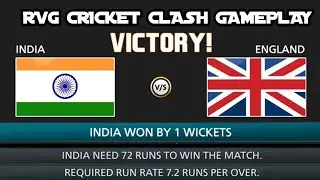 RVG Cricket Clash Gameplay Ind vs ENG 10 over | IND win 1 wicke1t | Rajtamizhan Gaming
