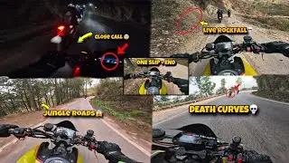 Life Ki Sabse Khatarnak Road Bike Ride 😱 | Manali To Shimla Bike Ride 🏍️ | Close Calls 😰