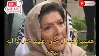 Imran Khan's sister Aleema Khan talk to media