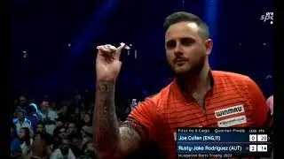 Darts   Joe Cullen foot over the line when he threw dart   2022