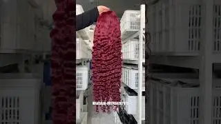 Burmese curl 99J frontal wig💖#hairvendor #hairstyle #hairstylist #wigs #hdlace #colored #burmese