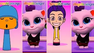 Who is best: sprunki rumi Vs Angela Singer/ sprunki pocoyo& angela Singer🔥Mega Battle 🔥part #0273