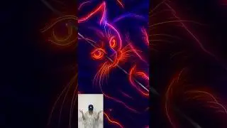 ❤Cats transform! Neon lights flash🥰Silver Gradient✅️ #pets #animals #cute #puppytraining #love #cat