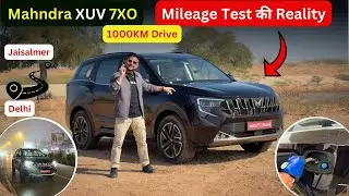 Mahindra XUV 7XO Mileage Test & Night Drive Review 🌙 1000KM Road Trip 🛣️ Jaisalmer to Delhi 🔥