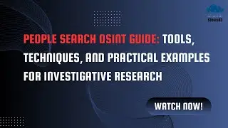 People Search OSINT Guide: Tools, Techniques, and Practical Examples for Investigative Research