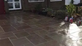 Indian stone driveway