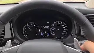 2020 Mitsubishi Outlander, Paddle shift test