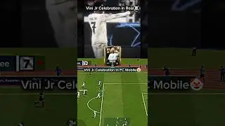 Celebration In Real ☠️vs Celebration In FC Mobile🤡 #fcmobile #eafc24 #fc26 #eafc25 #fcmobileshorts