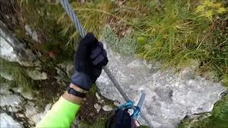 Učna zavarovana plezalna pot (ferata) - Zelenica