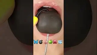 ASMR Satisfying Eating Fondant 💣 #asmr #emojichallenge #satisfying #springOnYouTube