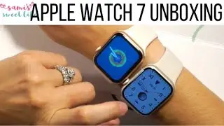 APPLE WATCH SERIES 7 UNBOXING & FIRST IMPRESSIONS |  FIRST LOOK & COMPARISON Starlight 45MM