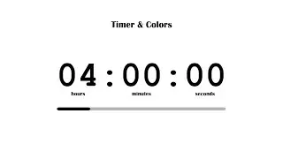 4 Hour Study Timer 🤍 White Cloud Screen ☁️ Countdown / Best Aesthetic Timer for Studying