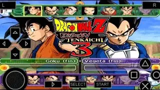 Dragon Ball Z Budokai Tenkaichi 3 с текстурой BT3, версия Latino для PPSSPP с постоянным меню