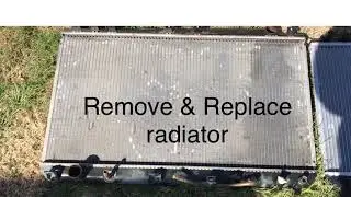 Radiator removal & replacement- Toyota Avalon 2004