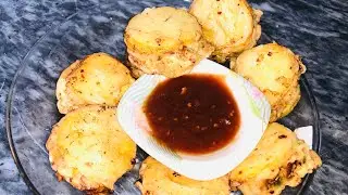 Chinese style stuffed potato sandwich snack recipe