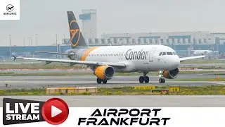 ✈️ LIVE 4K Frankfurt Airport (FRA) &mdash; Cloudy Skies: Runway 18 Departures West & Center | 22 Oct 2025