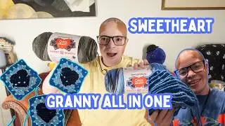 Learn to Crochet a Granny Square Heart | Yarnspirations All in One Yarn Review & Cozy Tutorial