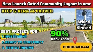 Premium Gated Community Layout near OMR plots for sale in pudupakkam | land for sale in pudupakkam