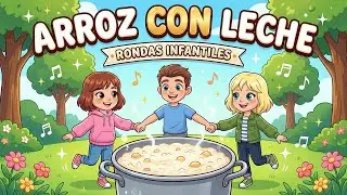 Arroz con Leche Me Quiero Casar - Rondas Infantiles y Música para Niños | Happycitos