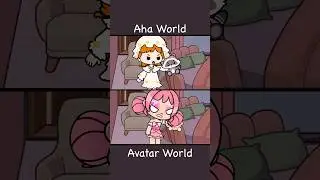 Aha World VS Avatar World❤️💙 In the doll's world #ahaworld #avatarworld #tocaboca #animation