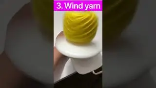 Easy Tutorial to Fix a Collapsed Yarn Cake! #shorts