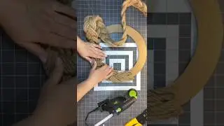 Dollar Tree Rope Wreath Tutorial, How to Make a Rope Wreath #craftingideas #diy #howtomakeawreath