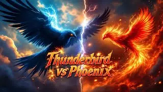 Thunderbird vs Phoenix Epic Mythical Battle of Storm and Fire
