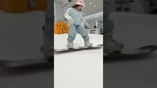 Guys it snowed at the store today to I ￼went sleighing in the store!😂 #snowday #ai