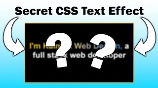 Incredible CSS Text Effect that You NEED to Learn | CSS Tutorial for Beginners