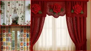 Crochet Curtain Design Collection Soft & Elegant Interior Style #crochet #design #curtains