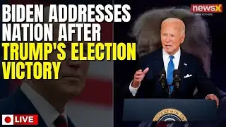 LIVE: Biden addresses nation after Trump's Election victory I Kamala Harris I Election loss I NewsX