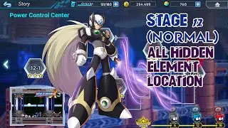MegaMan X DiVE - Stage 12 (NORMAL) All Hidden Element Location