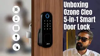 5-in-1 Ozone Cleo Smart Door Lock | Smart Digital Rim Lock Under 10000 in 2024 | Unboxing & Review