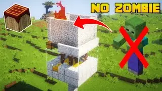 How To Make Easy Iron Farm Without Zombie Minecraft Java 1.16/1.19 | Pojavlauncher