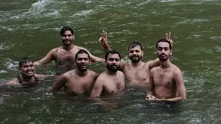 Bangoda Village nearby Vihar Lake Waterfall swimming enjoy with friends 