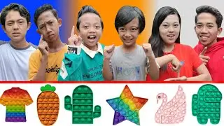 TEBAK BENTUK DAN WARNA POP IT DENGAN BENAR, YANG MENANG DAPAT HADIAH! | Mikael TubeHD
