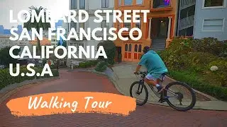 USA Walking tours -Lombard Street in San Francisco, California-