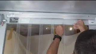 Walk-in Cooler or Freezer Strip Curtain Install