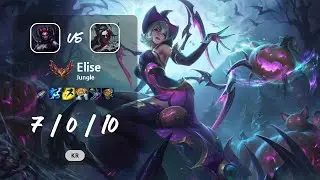 Elise Jungle vs Kayn - KR GrandMaster Patch 13.9