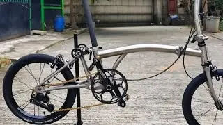 SEPEDA LIPAT TIGA REAL TITANIUM | 3SIXTH MTI2, LEBIH RINGAN DARI BROMPTON, CUMA 7KG.