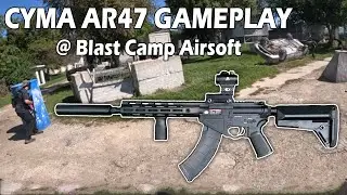 Open Play Airsoft Gameplay @ Blast Camp Airsoft With CYMA AR47